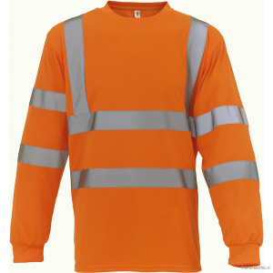 YHVJ420 - Hi-Vis T-Shirt met lange mouwen